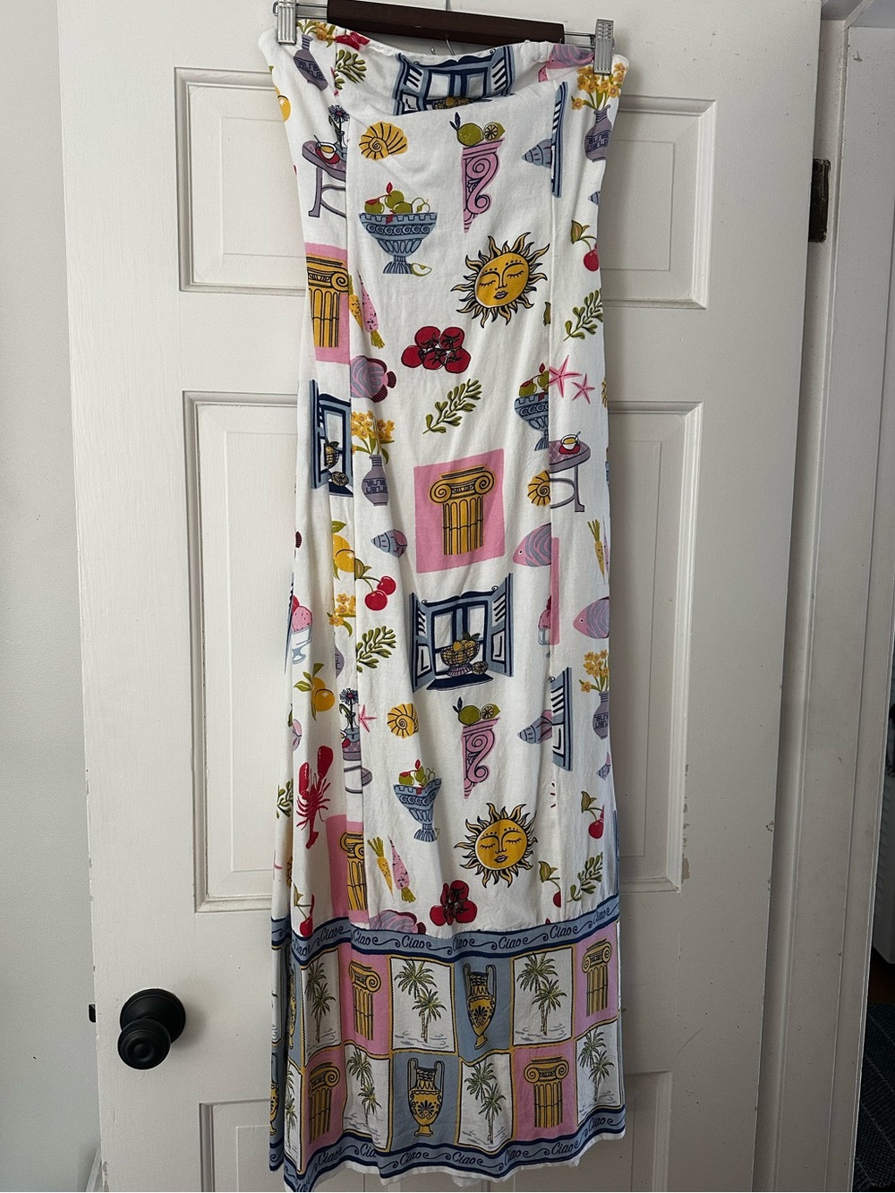 Strapless summer dress